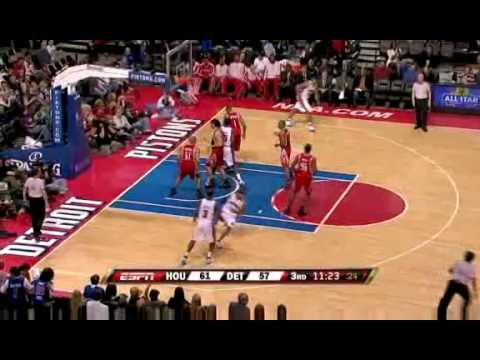 NBA 2008-09 season Pistons vs Rockets recap 25th Jan 09