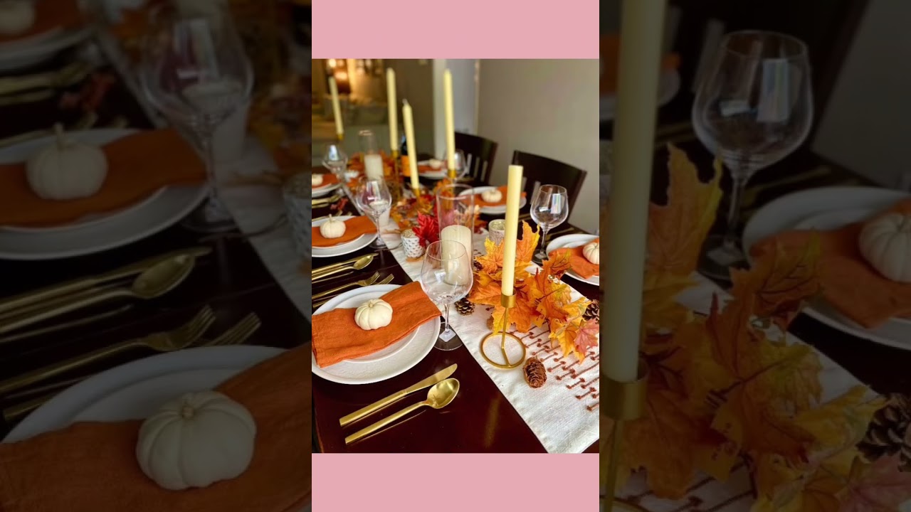 Thanksgiving table decoration ideas - Rising Decor #homedecor #decorideas #interiordesign #diy
