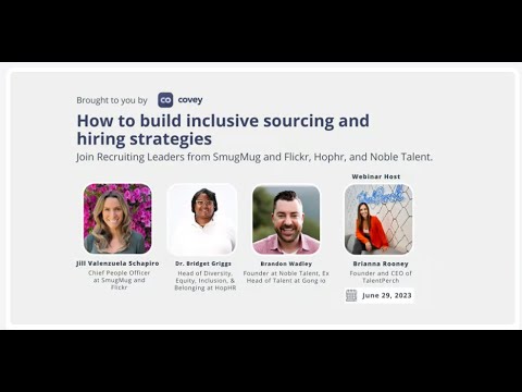 How to Build Inclusive Sourcing and Hiring Strategies - YouTube
