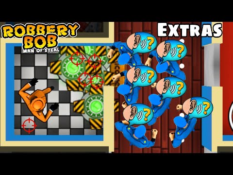 Robbery Bob : Extras - Push Of Dealer Use Invisibility Potion And Teleport Mine Perfect Part 157
