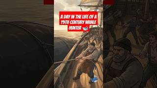 A day in the life of a 19th century Whale hunter 🐋 #shorts #history