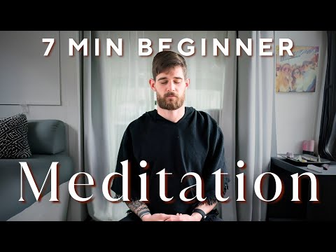 7 Minute Guided Meditation For Complete Beginners | Breathe and Flow Yoga