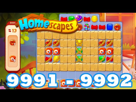 Homescapes Level 9991 - 9992 HD 3 - match puzzle game | Gameplay Walkthrough | android | GameGo Game