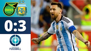 Messi furios! Wieder ein Doppelpack! Argentinien 35 Spiele ungeschlagen | Jamaika - Argentinien