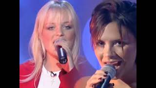 Victoria Beckham singing her parts in Spice Girls songs