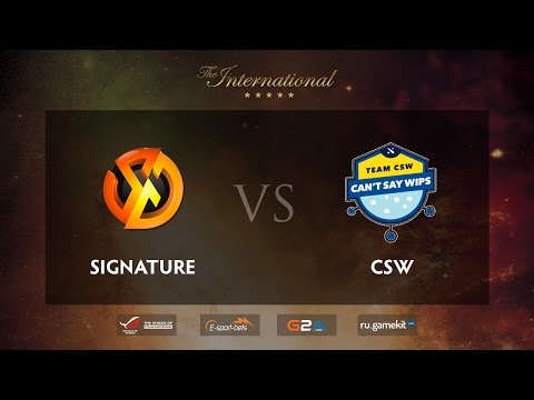 SIG.TR vs CSW Game 1, TI5 SEA Qualifiers