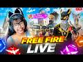 FREE FIRE LIVE WITH RIYA AND 1 VS 4 GUILD TEST Classyff Fflive Freefire Girlgamer