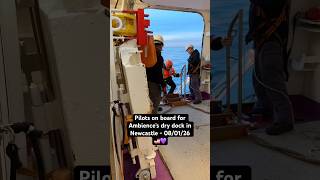 Pilots now onboard Ambassador’s Ambience for her dry dock in Newcastle #cruise #cruising
