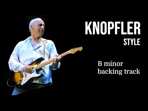Knopfler style B minor backing track 100 bpm