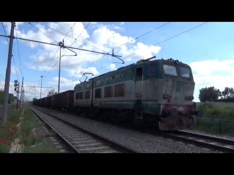 E655.172 sul MRS 67402 Pomezia - Cavatigozzi, in partenza da Pomezia