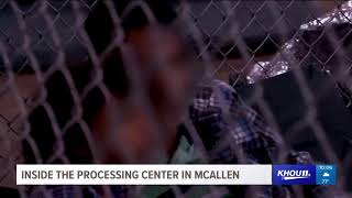 Inside the processing center in McAllen