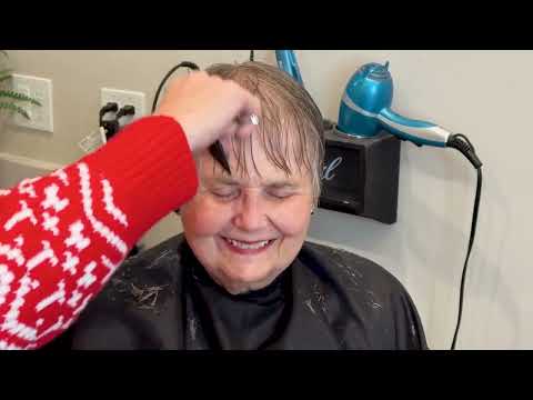 Soft stacked haircut for women over 70 from YouTube