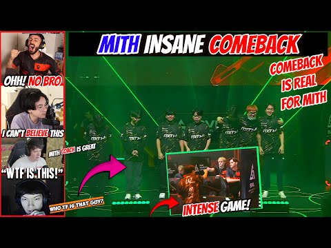 SEN TenZ, SEN Tarik, Sinatraa & Sliggy Reacts to Sentinels Vs MITH Intense Game With INSANE COMEBACK