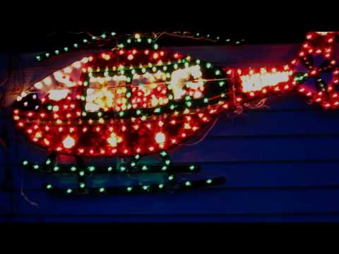 Sibley Iowa has Christmas Lights all over town.  Plus see my Christmas Helicopter in action.