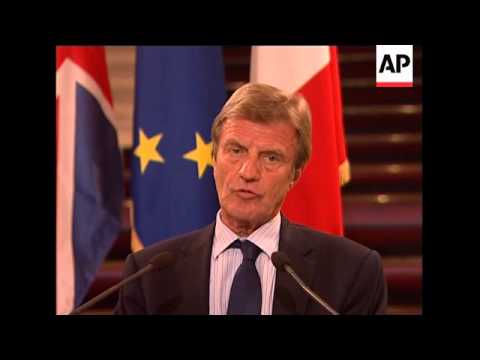 FM Kouchner meets UK counterpart Hague