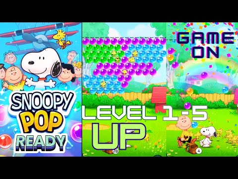 Insane Snoopy Pop Level 1-5 Speedrun!
