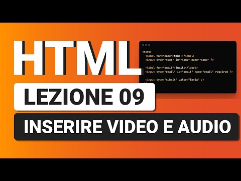 HTML5 Tutorial Italian 09 - Audio and video: subtitles, formats, controls etc...