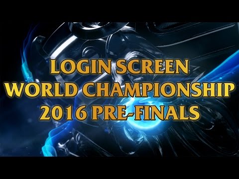 World Championship 2016 Pre-Finals Login Screen