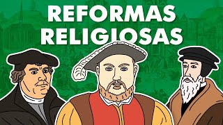 Reformas Religiosas - Luterana, Calvinista, Anglicana e Contrarreforma
