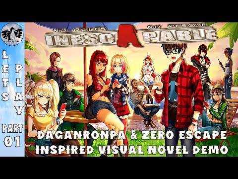 Let's Play Inescapable No Rules No Rescue Part 1 [Demo] Danganronpa & Zero Escape Inspired (Blind)