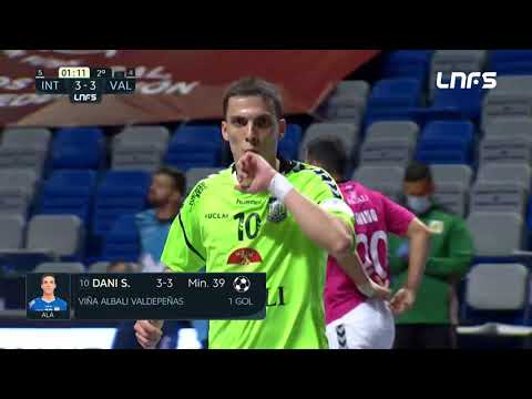 Gol Dani Santos (3-3) Movistar Inter - Viña Albali Valdepeñas. Final Play Off Título 19/20. LNFS