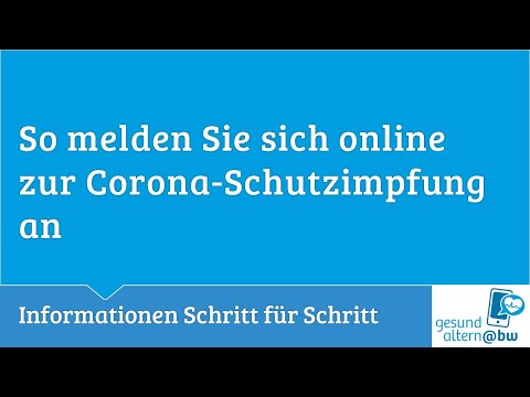 So melden Sie sich online zur Corona-Schutzimpfung an