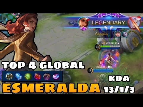 Esmeralda's Shield Too OP?! MVP Gameplay by Top 4 Global | Top Global Esmeralda | Mobile Legends