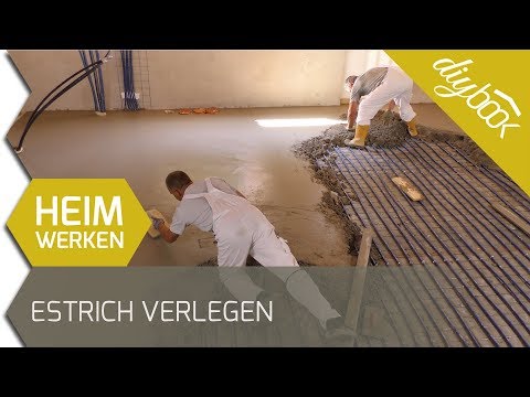 Estrich verlegen