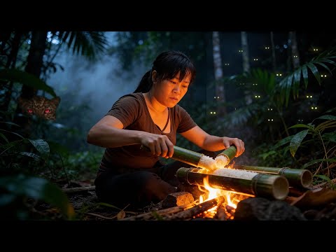 Full Video: 6 Days Solo Bushcraft | Giant Challenge & Survival in the Rainforest