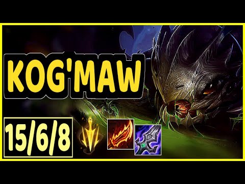 KOG'MAW VS MISS FORTUNE - 15/6/8 KDA ADC GAMEPLAY DIAMOND IV