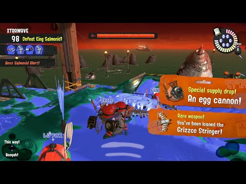 Salmon Run Gameplay (Cohozuna & Grizzco Stringer) - Splatoon 3 [Switch]