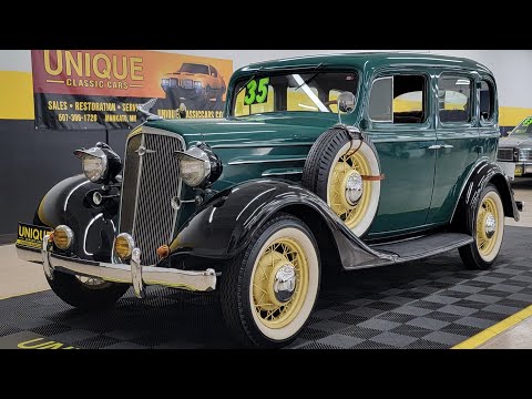 Thumbnail for 1935 Chevrolet Standard Sedan | For Sale $22,900 by Fireb, Trans a, Ferrari, Toyota, Chevrolet, Oldsmobile, Studebaker, Mazda, Trans am, Volkswagen, video, Car, Vehicle, Nissan, vide, video i