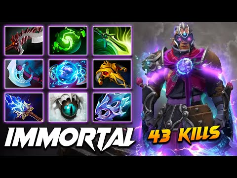 Anti-Mage Immortal 43 KILLS Machine - Dota 2 Pro Gameplay [Watch & Learn]
