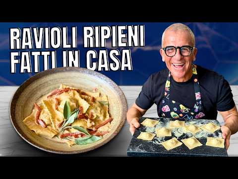 SONO LA FINE DEL MONDO! Ravioli con Ricotta e Funghi Porcini ricetta di Chef Max Mariola