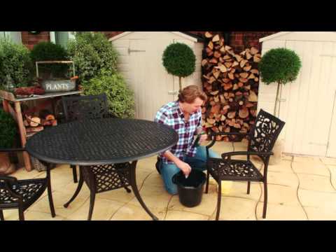 YouTube video about: How to clean cast aluminum outdoor furniture?