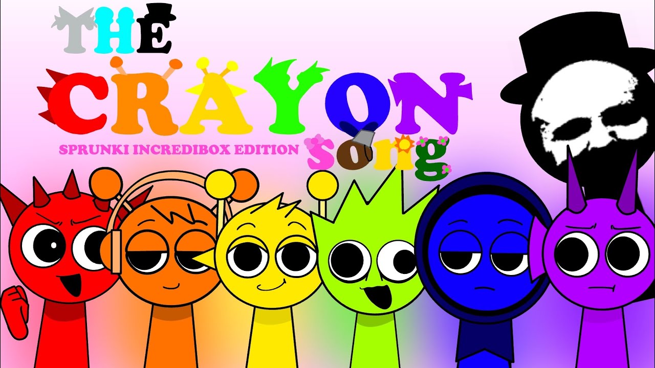 SPRUNKI INCREDIBOX - THE CRAYON SONG (ANIMATION)🌈