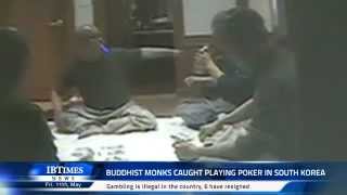 Buddhist monks caught playing poker in South Korea