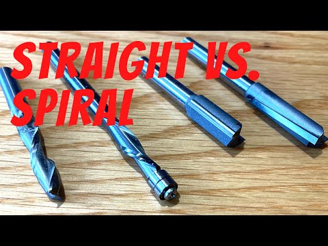 spiral router bit upcut vs downcut | When to use straight or spiral router bits.