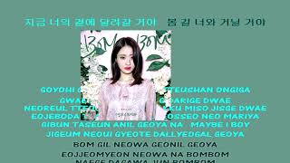 Kyungri 경리 (9MUSES) Choi Nakta 최낙타 BomBom 봄봄 instrumental official + lyrics