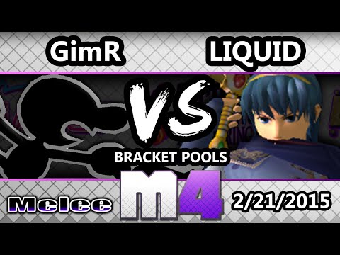 McSmashter 4 - VGBC | GimR (G&W, Falco) Vs. Liquid (Marth) - SSBM Bracket Pools Losers Semis