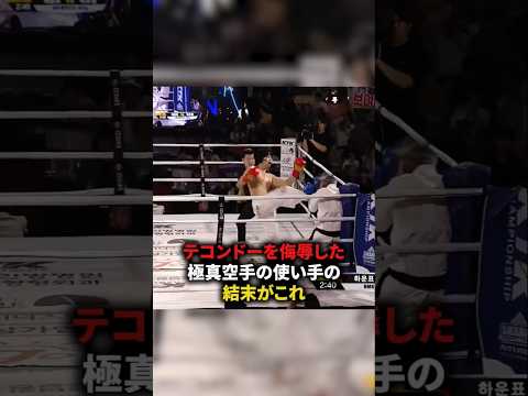 【テコンドーを侮辱した極真空手の使い手の結末がこれ】#格闘技#ボクシング#キックボクシング#shorts