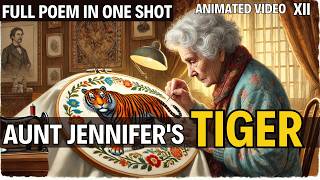 Aunt Jennifer's Tiger class 12 | animated video | one shot | in hindi| by Adrienne rich | Rahul