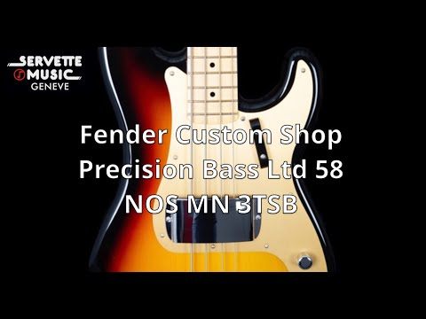 ServetteMusicTV : Fender Custom Shop Precision Bass Ltd 58 NOS MN 3SB