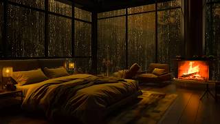🌿 Chuva na Floresta Tropical em um Sótão Aconchegante 🔥 Lareira Relaxante para Dormir e Relaxar