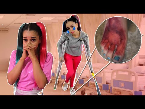 Gaby fractures her foot - ends up in the hospital