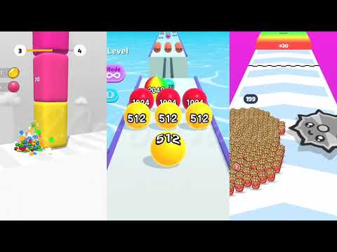 @2048Nation - Ball Run 2048 vs Food Run vs Flexy Runner 2048 #devagamezone