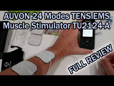AUVON 24 Modes TENS EMS Muscle Stimulator TU2124-A FULL REVIEW