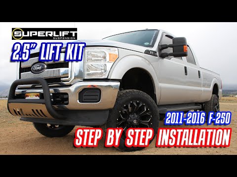 How to install superlift 2.5 lift kit f250 f350 lift kit installation | ford f250 2 inch lift 2"