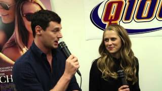 Teresa Palmer and Benjamin Walker from The Choice on The Adam Bomb Show