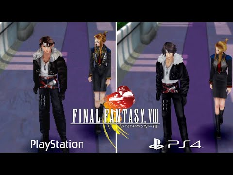 Final Fantasy VIII [1999] PS1 vs PS4 (Graphics Comparison)